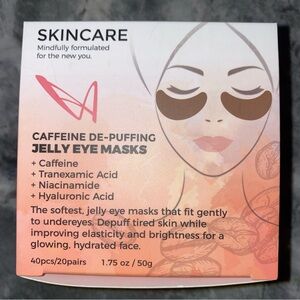 Caffeine De-Puffing Jelly Eye Masks - Pink